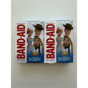 Band-Aid Brand Adhesive Bandages Disney Pixar Toy Story 4 20 Ct Lot of 2